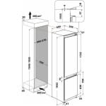 WHIRLPOOL WHC20 T352 Ψυγειοκαταψύκτης Εντοιχιζόμενος 280lt NoFrost Υ193.5xΠ54xΒ54.5εκ. Λευκός E ΕΩΣ 12 ΔΟΣΕΙΣ - Image 3