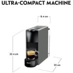 Krups XN110BS Essenza Mini Μηχανές Nespresso Grey 1300W 19Bar ΕΩΣ 12 ΔΟΣΕΙΣ - Image 3