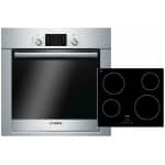 BOSCH HBG34S550 + PKE611B17E Κουζίνα Εντοιχιζόμενη με Κεραμικές Εστίες ΕΩΣ 12 ΔΟΣΕΙΣ
