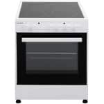 Crown CEC-6060V Κουζίνα 65lt με Κεραμικές Εστίες Π60εκ. Λευκή ΕΩΣ 12 ΔΟΣΕΙΣ