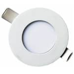 LED PANEL SLIM ΦΩΤΙΣΤΙΚΟ ΧΩΝΕΥΤΟ 3W ΛΕΥΚΟ ΣΤΡΟΓΓΥΛΟ ΨΥΧΡΟ ΦΩΣ 6500Κ 230V 80lm/W