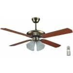 United UCF667 Ανεμιστήρας Οροφής 132cm με Φως και Τηλεχειριστήριο Καφέ