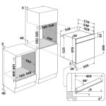 Φούρνος άνω Πάγκου Whirlpool OMSK58RU1SX 71lt Inox ΕΩΣ 12 ΔΟΣΕΙΣ - Image 3